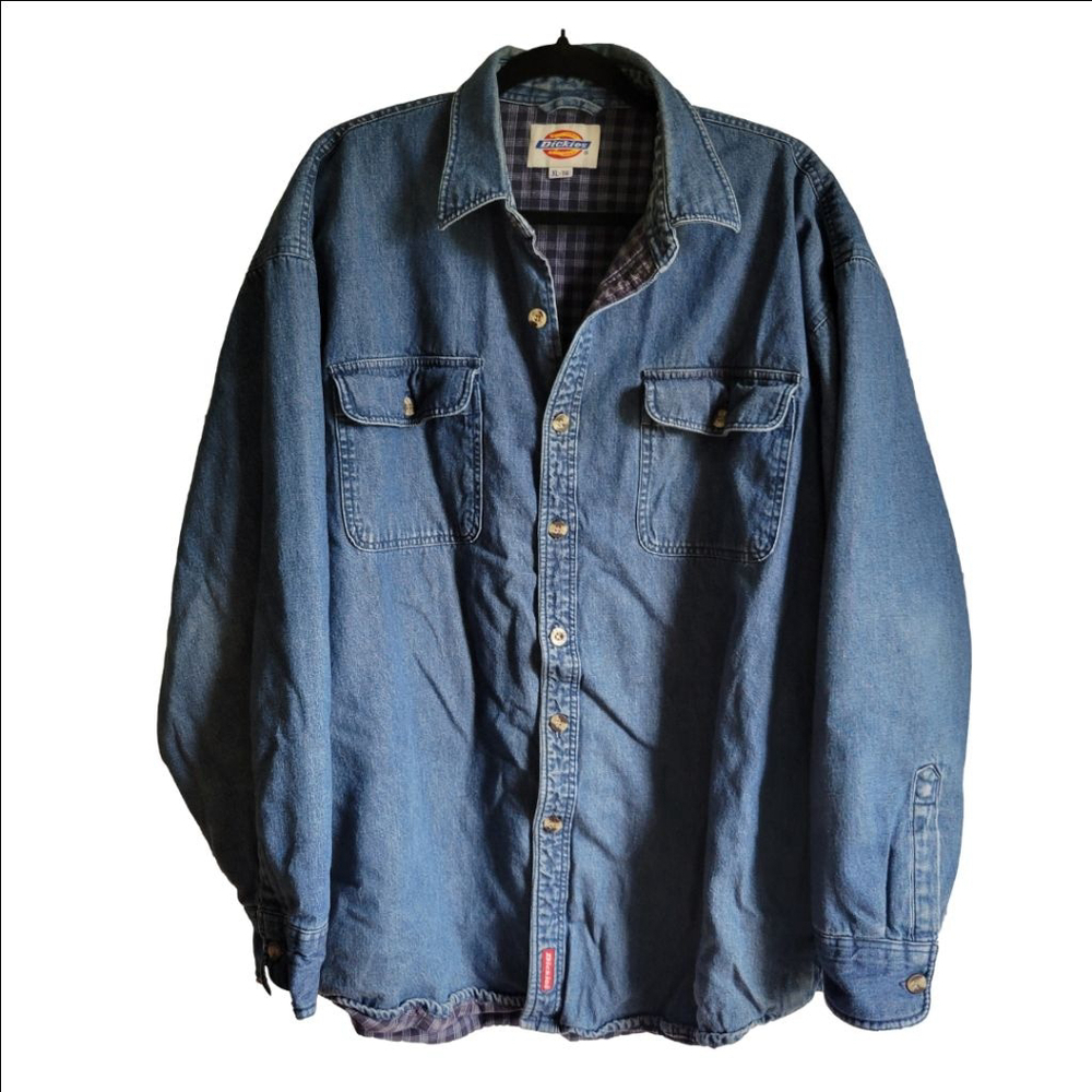 Men's Dickies Denim Heavy Shirt XL Blue